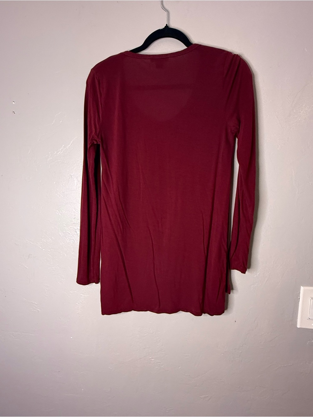 J. Crew Long Sleeve Tee in Deep Wine